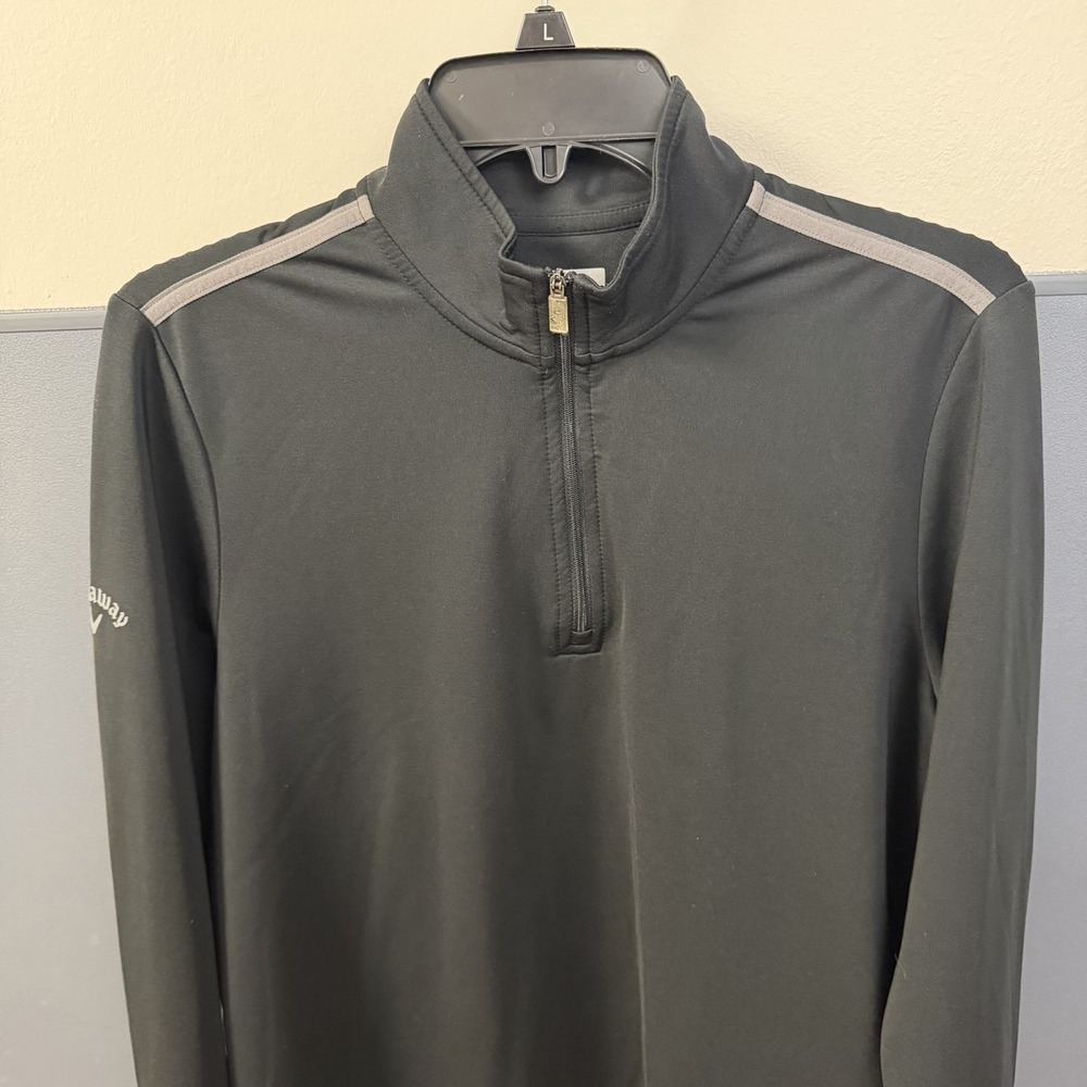 Callaway Weather Series Quarter Zip Pullover Men's‎ Medium Black Golf